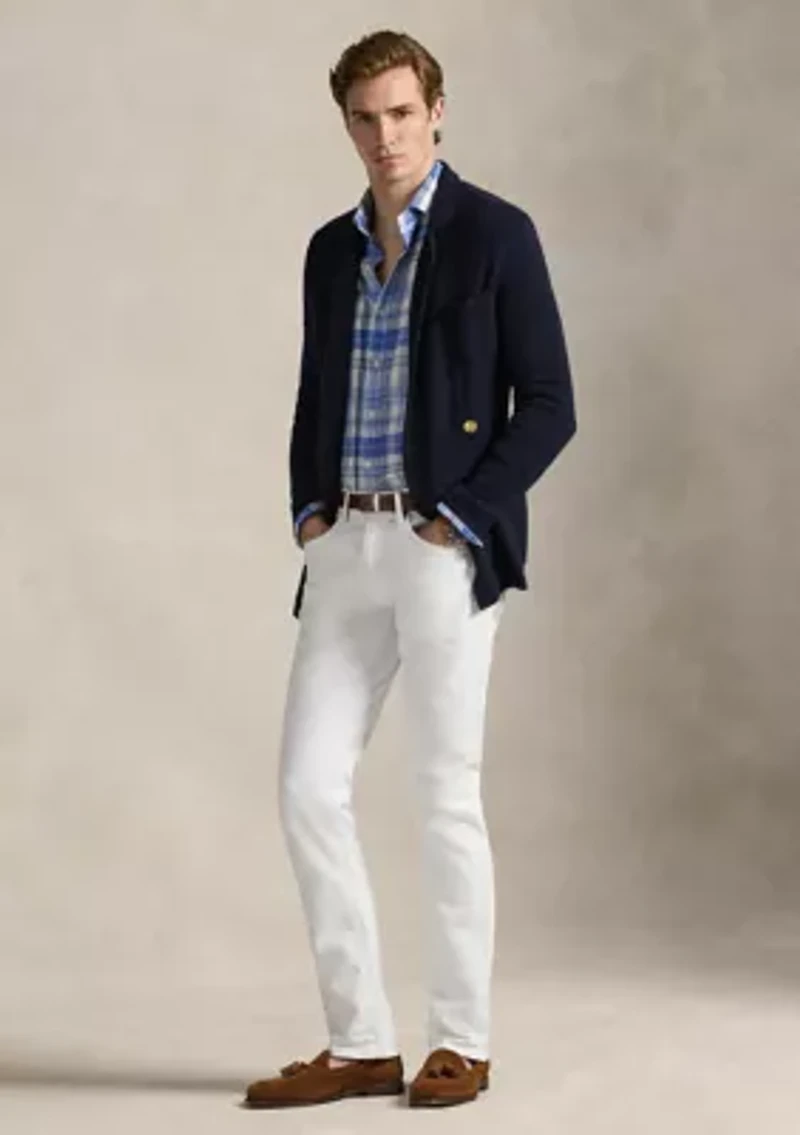 Classic Fit Plaid Linen-Blend Shirt