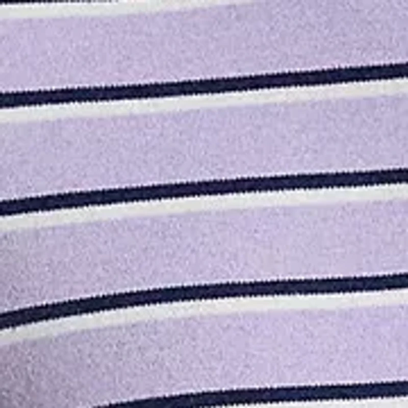 Men's Classic Fit Striped Soft Cotton Polo Shirt