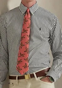 Classic Fit Striped Broadcloth Shirt