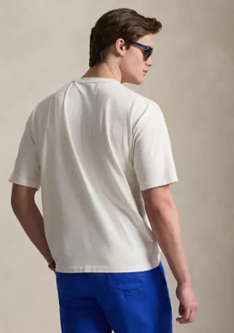 Men's Classic Fit Peace Love Polo T-Shirt