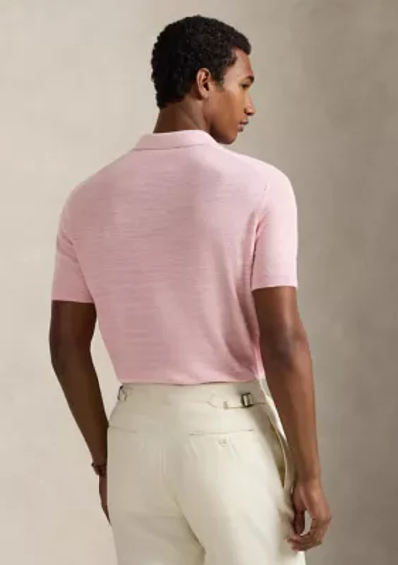 Textured Cotton-Linen Sweater