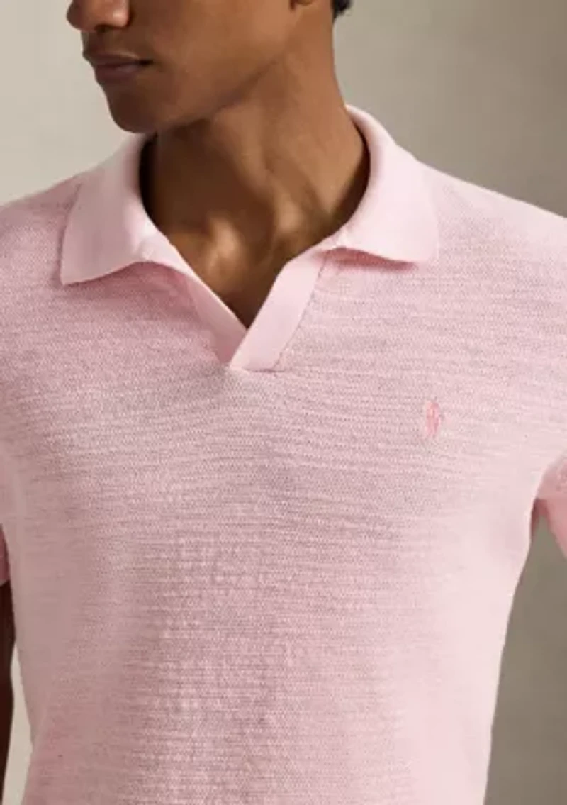 Textured Cotton-Linen Sweater