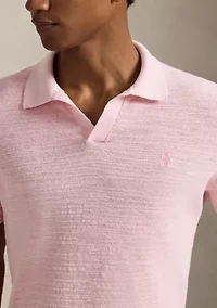 Textured Cotton-Linen Sweater