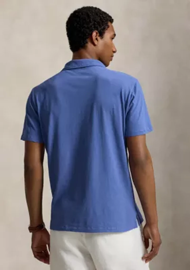 Men's Standard Fit Cotton-Linen Polo Shirt