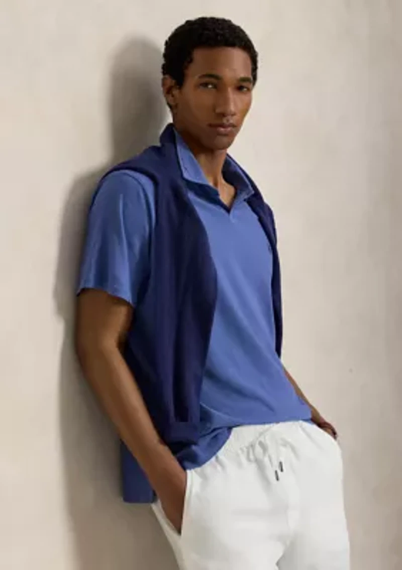 Men's Standard Fit Cotton-Linen Polo Shirt