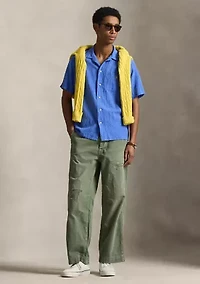 Classic Fit Linen-Blend Seersucker Shirt