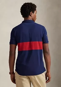 Classic Fit Crest Mesh Polo Shirt
