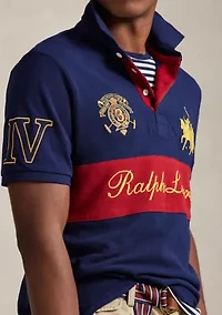 Classic Fit Crest Mesh Polo Shirt