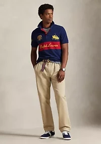 Classic Fit Crest Mesh Polo Shirt