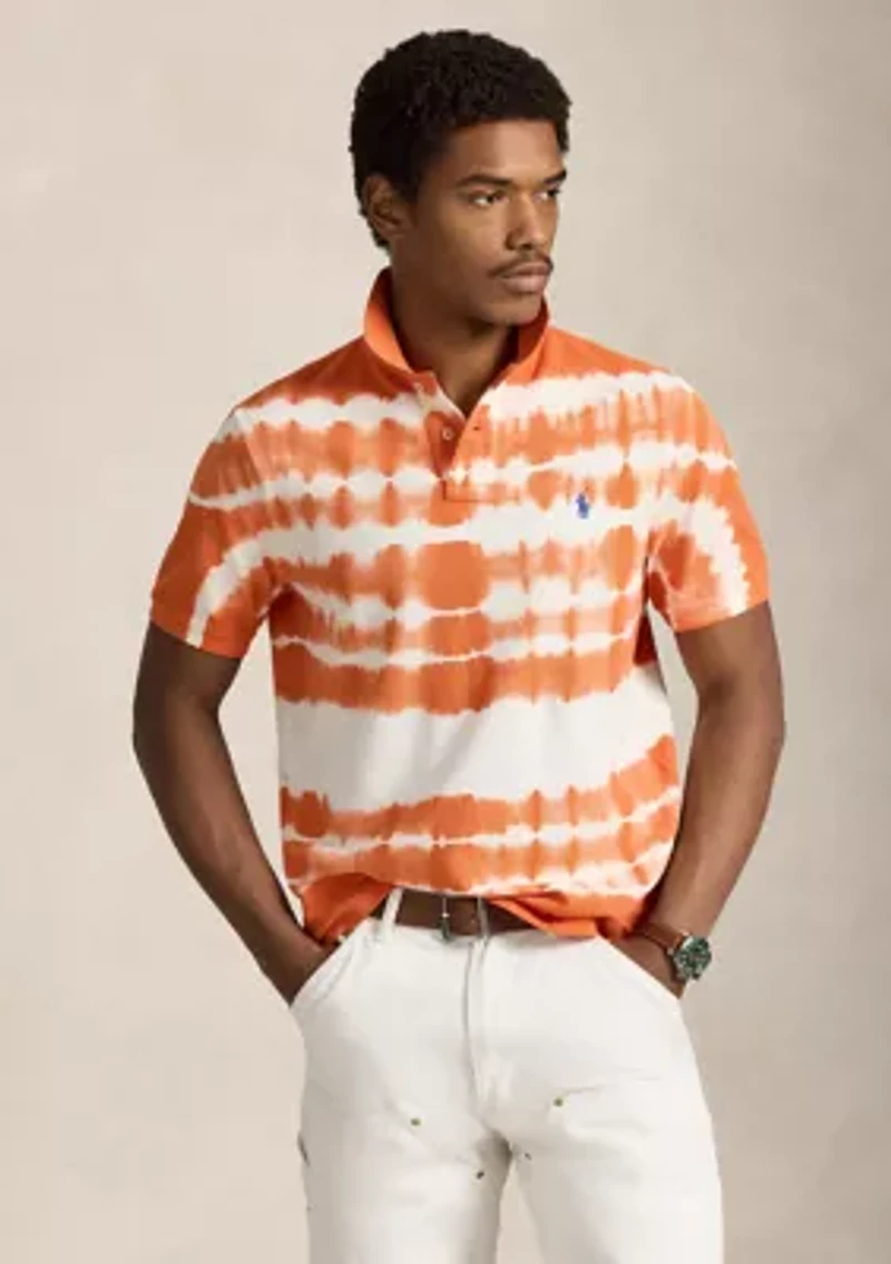Men's Classic Fit Tie-Dye Mesh Polo Shirt