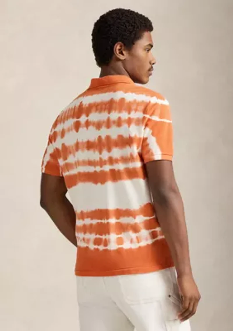 Men's Classic Fit Tie-Dye Mesh Polo Shirt