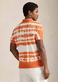 Men's Classic Fit Tie-Dye Mesh Polo Shirt
