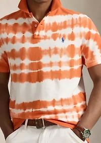 Men's Classic Fit Tie-Dye Mesh Polo Shirt