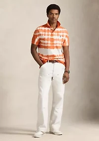 Men's Classic Fit Tie-Dye Mesh Polo Shirt