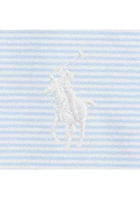Classic Striped Stretch Mesh Polo Shirt