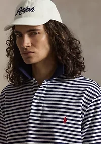 Big & Tall Striped Mesh Polo Shirt
