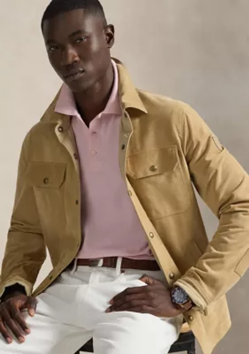Men's Custom Slim Fit Honeycomb-Mesh Polo