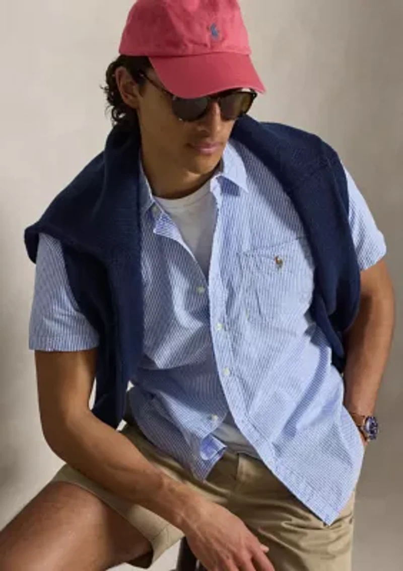 Men's RL Prepster Classic Fit Seersucker Shirt