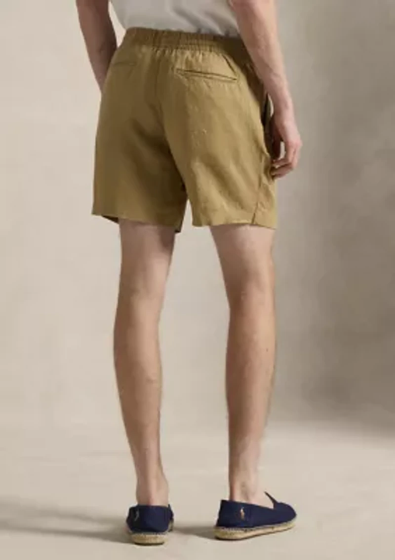 Men's 6" Polo Prepster Linen Shorts