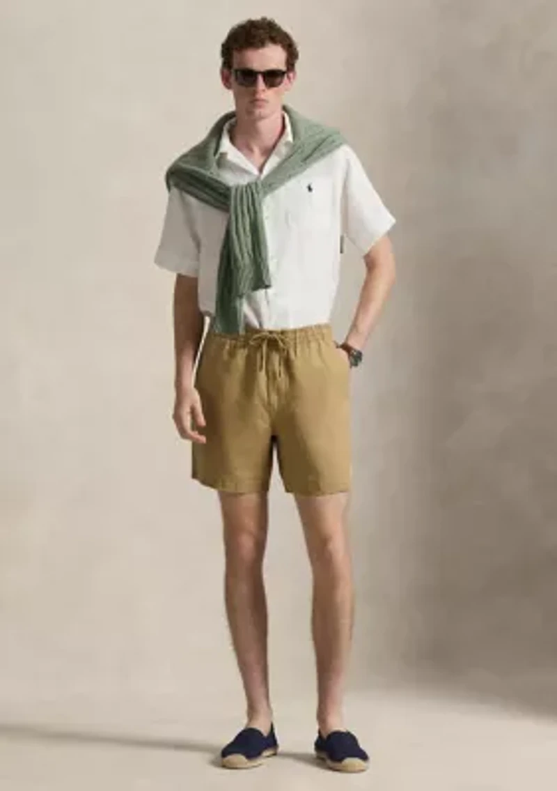 Men's 6" Polo Prepster Linen Shorts