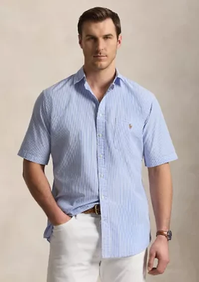 Big & Tall RL Prepster Striped Seersucker Shirt