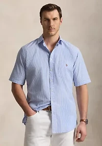 Big & Tall RL Prepster Striped Seersucker Shirt