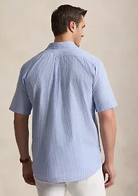 Big & Tall RL Prepster Striped Seersucker Shirt