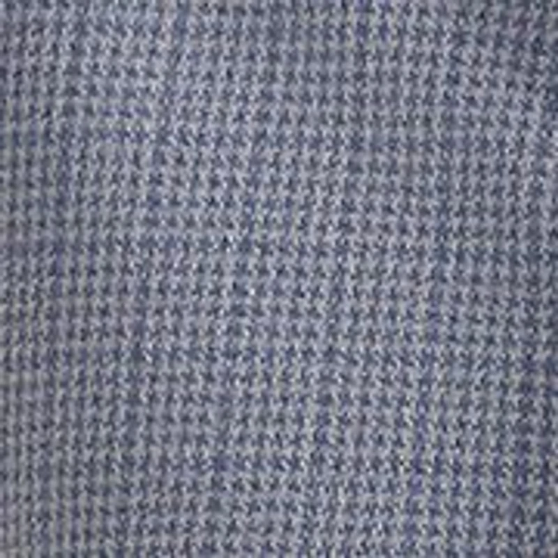 Plaid Jersey Spread-Collar Shirt