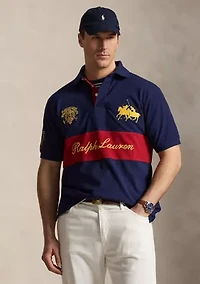 Men's Crest Mesh Polo Shirt