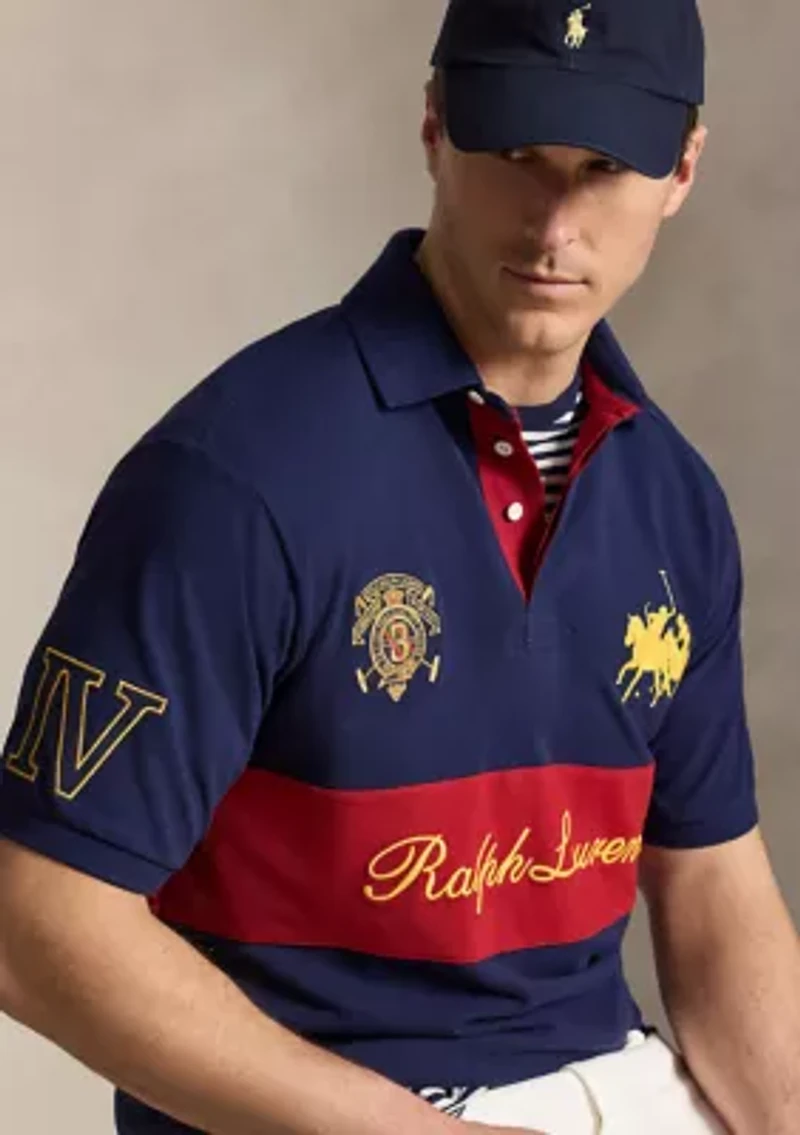 Men's Crest Mesh Polo Shirt