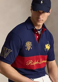 Men's Crest Mesh Polo Shirt