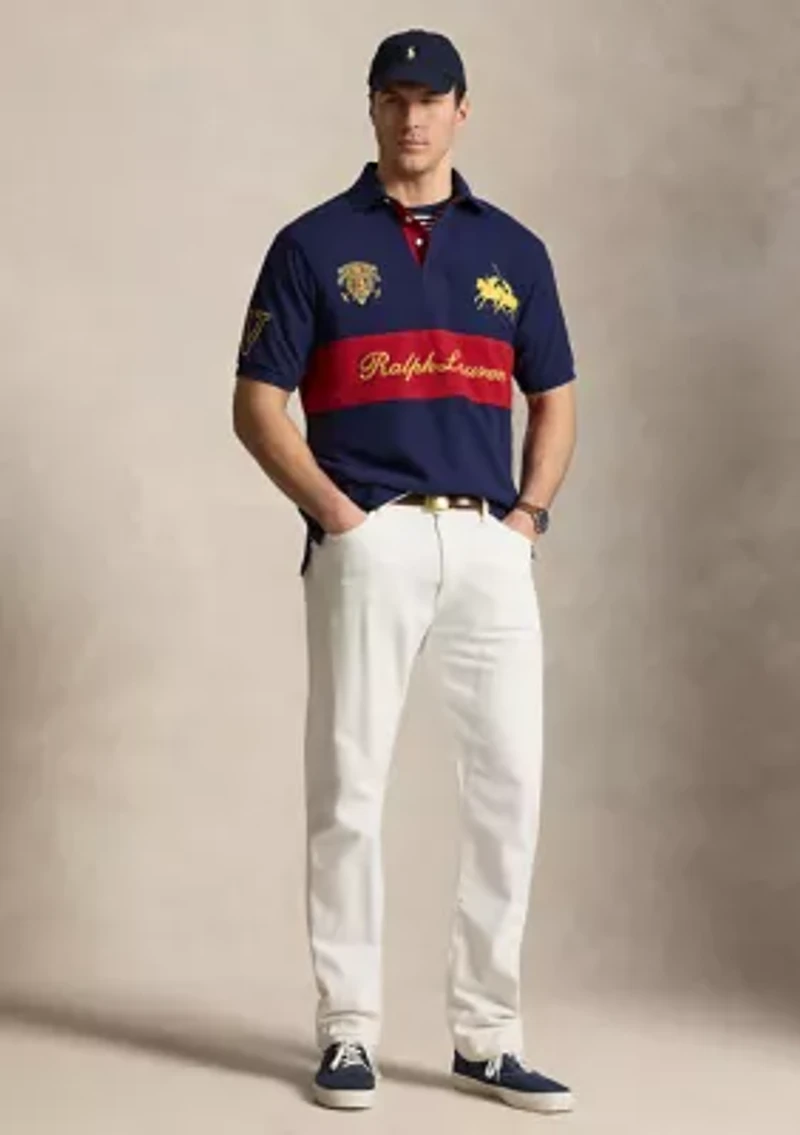 Men's Crest Mesh Polo Shirt