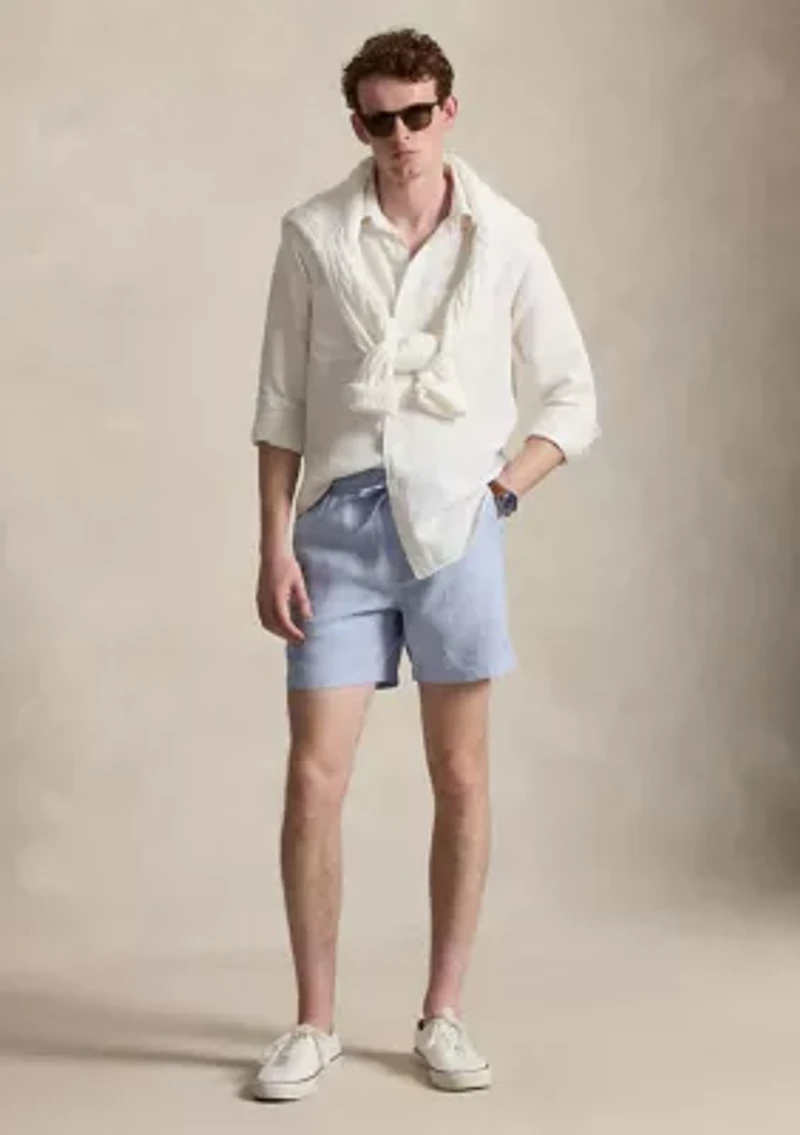 Men's 6" Polo Prepster Linen Shorts
