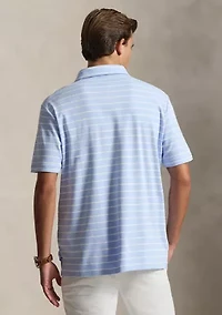 Classic Striped Soft Cotton Polo Shirt