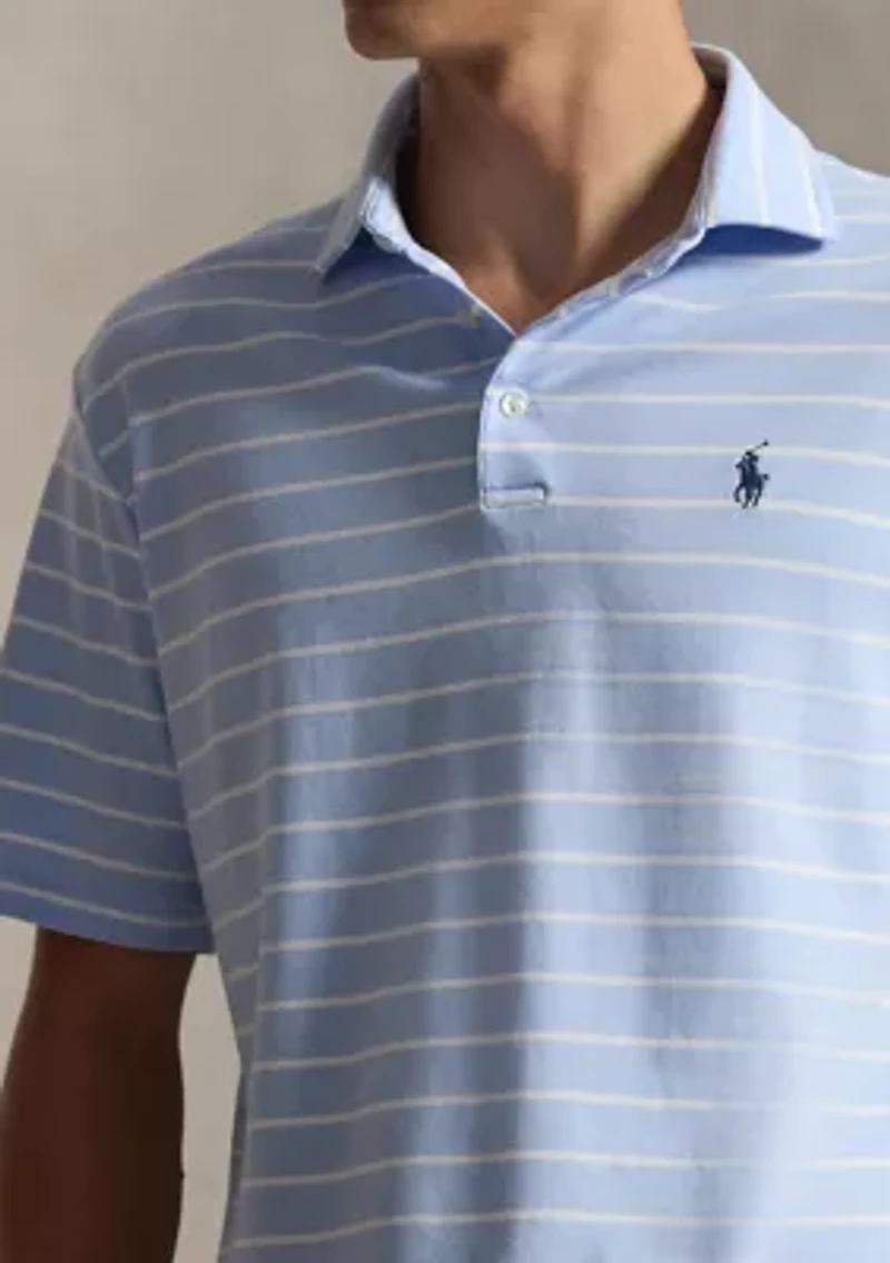 Classic Striped Soft Cotton Polo Shirt