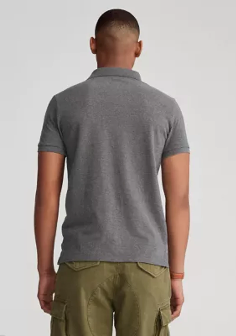 Custom Slim Fit Mesh Polo