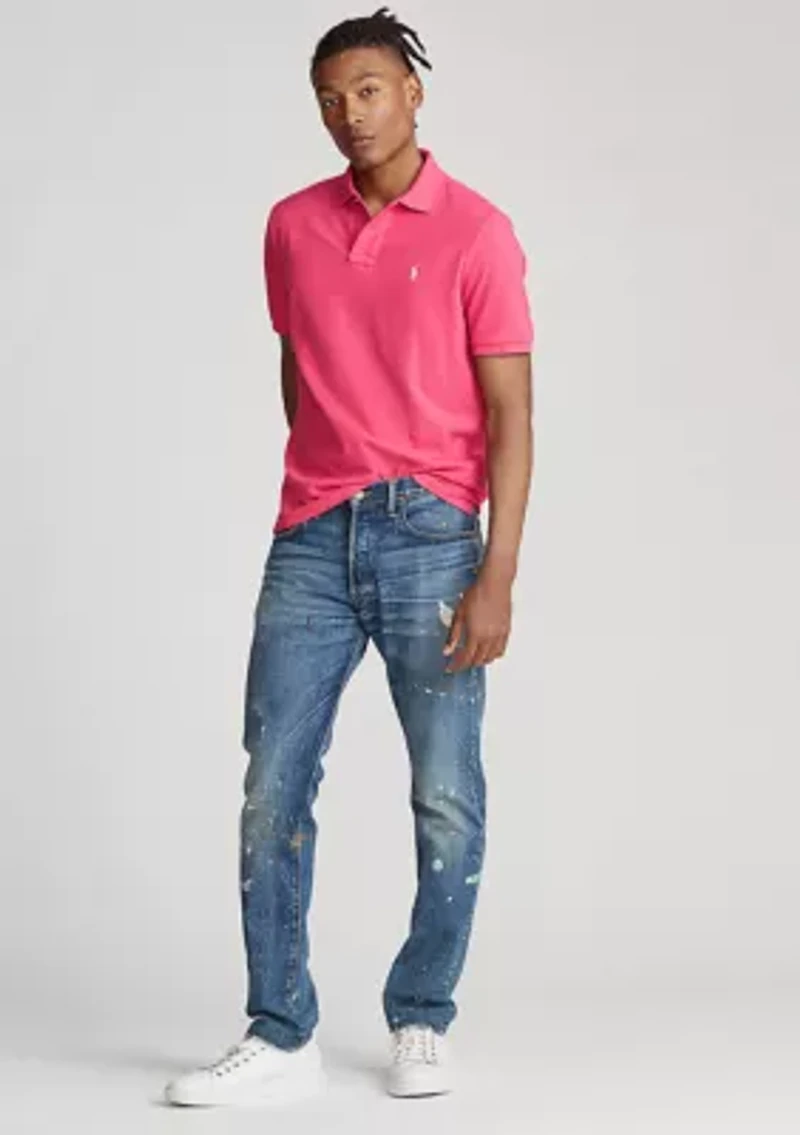 Custom Slim Fit Mesh Polo
