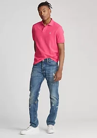 Custom Slim Fit Mesh Polo
