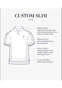 Custom Slim Fit Mesh Polo