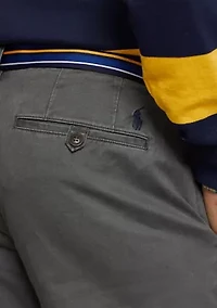 Stretch Straight Fit Washed Chino Pants