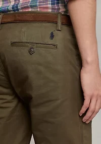 Stretch Straight Fit Washed Chino Pants