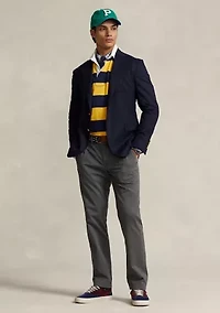 Stretch Straight Fit Washed Chino Pants