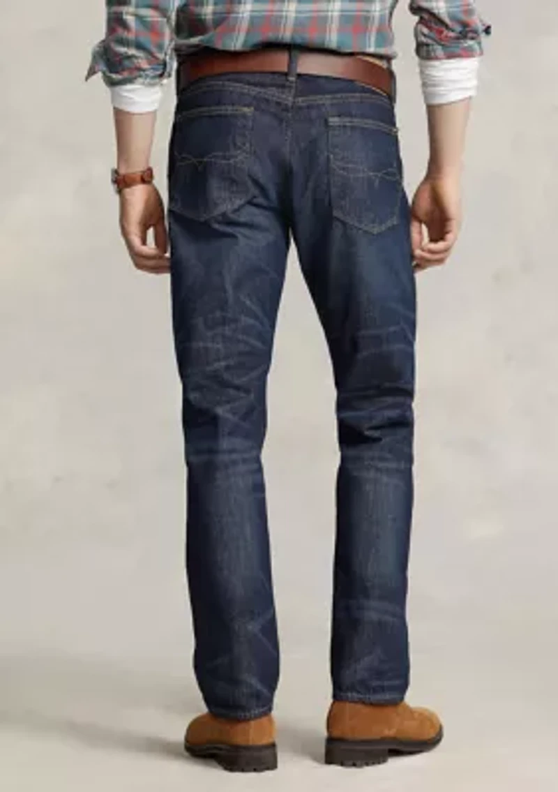 Straight-Fit Lightweight Morris-Wash Jeans