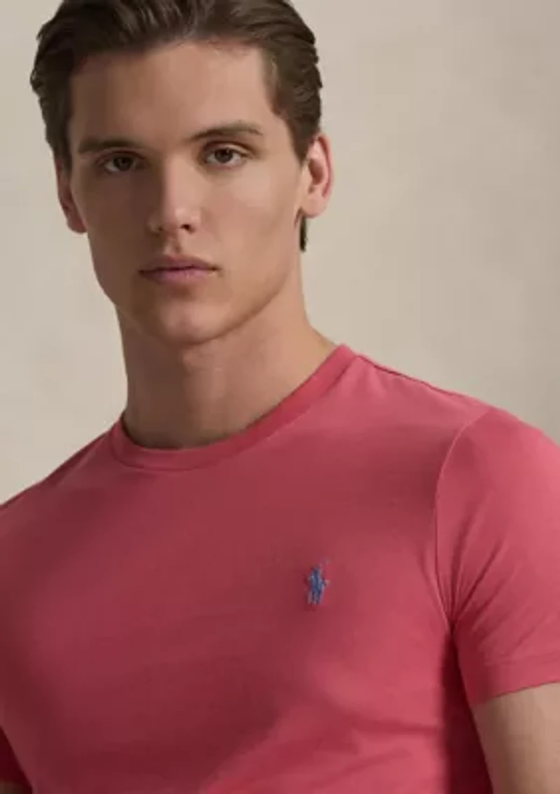 Men's Custom Slim Fit Jersey Crewneck T-Shirt