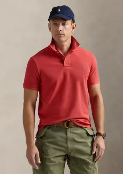 Custom Slim Fit Mesh Polo Shirt