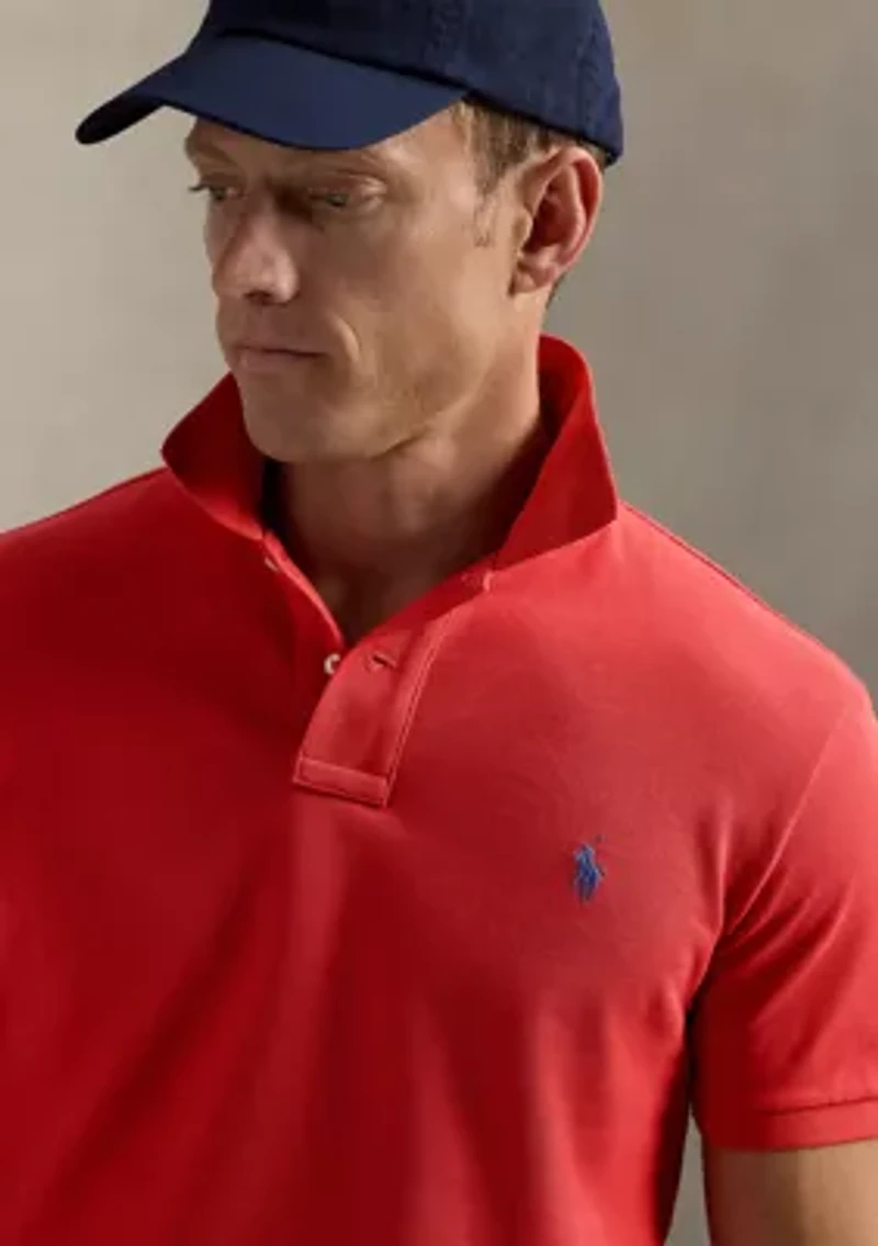 Custom Slim Fit Mesh Polo Shirt