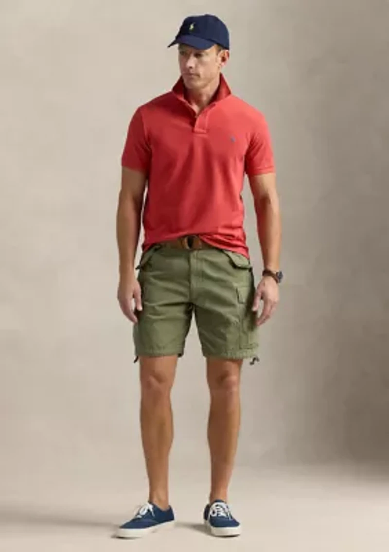 Custom Slim Fit Mesh Polo Shirt