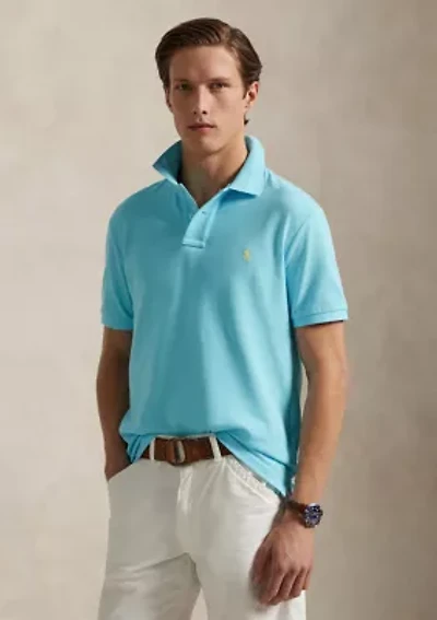 Custom Slim Fit Mesh Polo Shirt