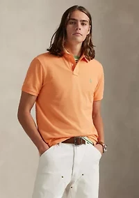 Men's Custom Slim Fit Mesh Polo Shirt