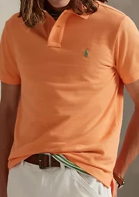 Men's Custom Slim Fit Mesh Polo Shirt